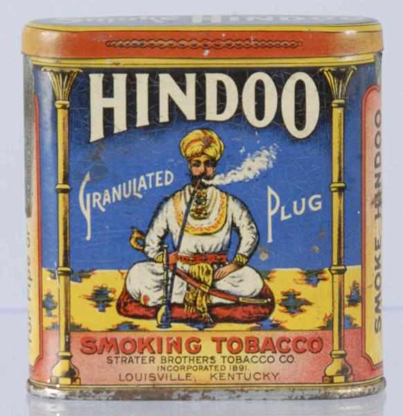 Appraisal: Hindoo Pocket Tobacco Tin Description Beautiful color Condition Excellent Size