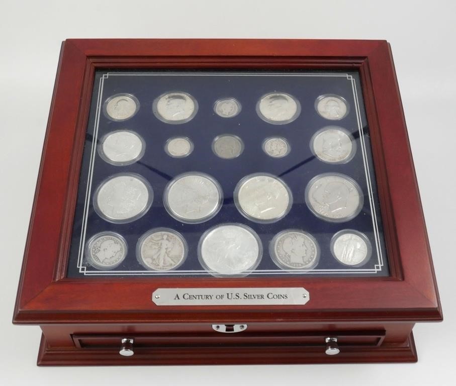 Appraisal: A Century of US Silver Coins Set includes Barber dime