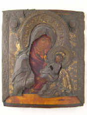 Appraisal: A Russian th c icon of the Virgin and Child