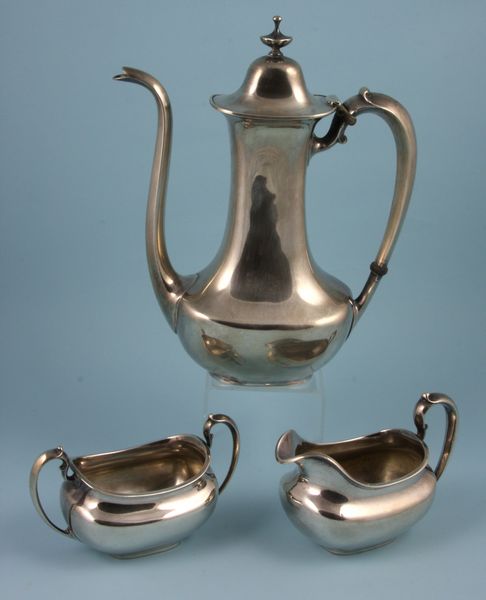 Appraisal: C Watrous sterling coffee pot creamer and sugar bowl coffee