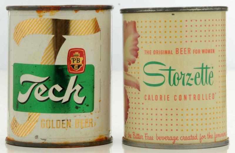 Appraisal: Tech Storzette Small Flat Top Beer Cans - and -