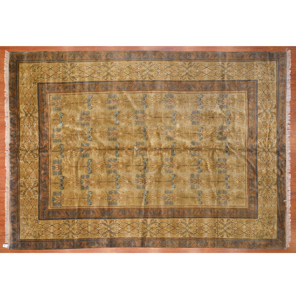 Appraisal: Tibetan Carpet Nepal x Modern hand-knotted wool pile on cotton