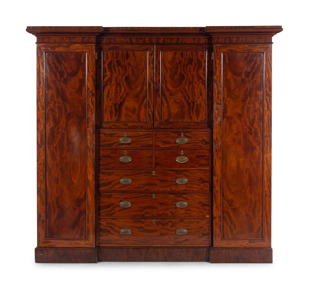 Appraisal: A William IV Mahogany Cabinet A William IV Mahogany Cabinet