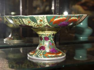 Appraisal: Royal Vienna Footed Bowl Hand Painted H x Diameter