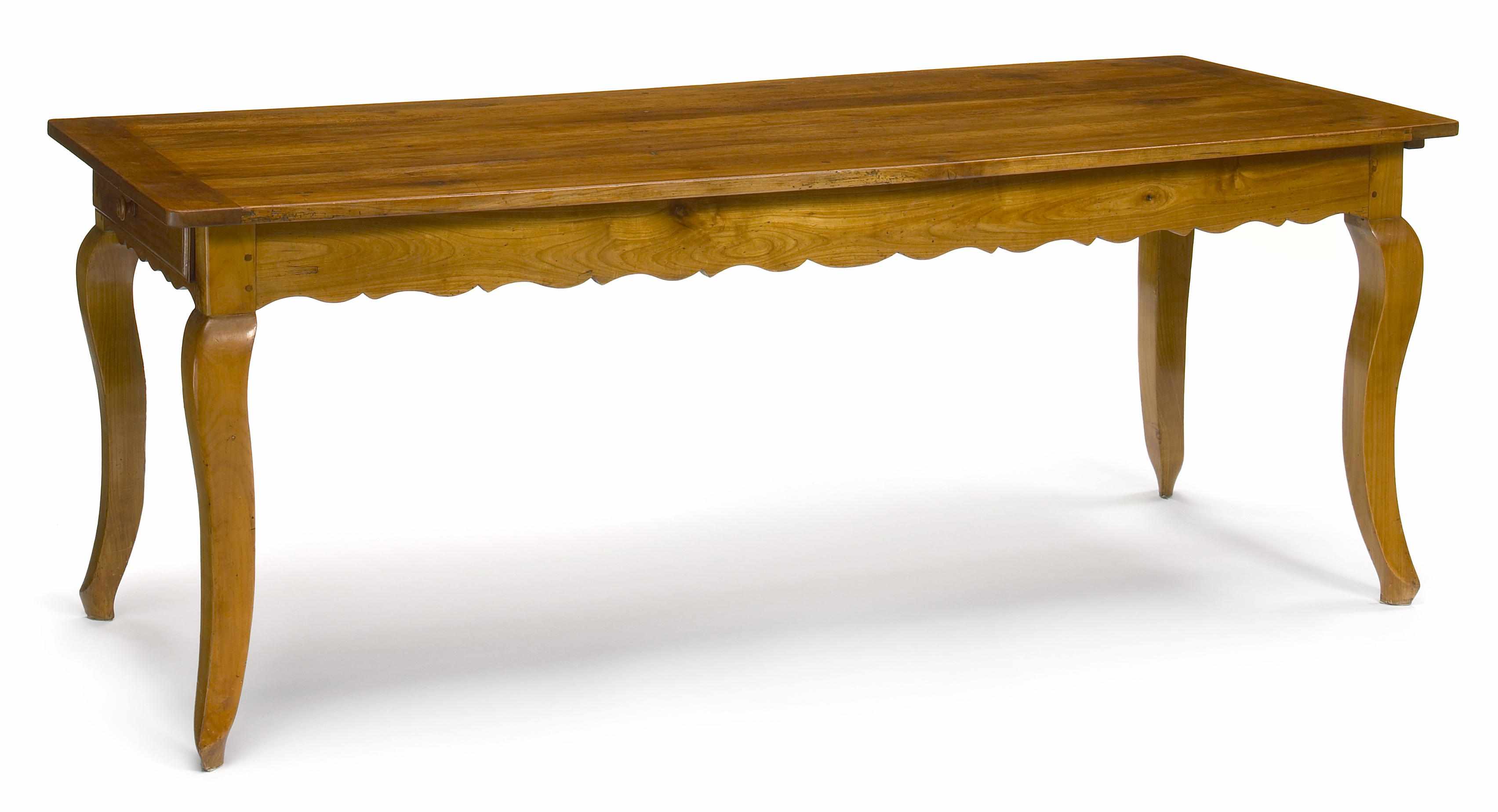 Appraisal: A Louis XV fruitwood refectory table second half th century