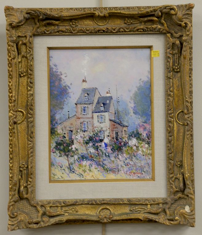 Appraisal: Jean Pierre Dubord French b oil on canvas House with