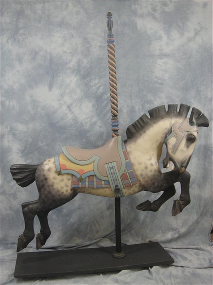 Appraisal: Herschell Trojan carousel horse from Ocean City NJ carousel damaged