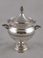 Appraisal: A two handled Italian grade silver two handled bowl and