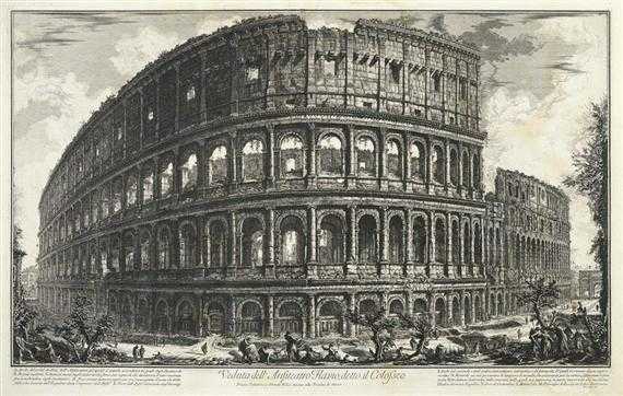 Appraisal: PIRANESI GIOVANNI BATISTA Mogliano - Rome Veduta dell' Anfiteatro Flavio