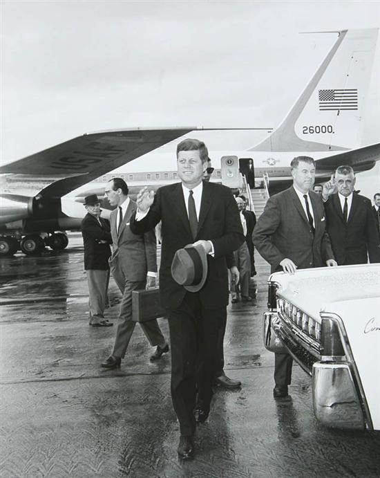 Appraisal: SILVER GELATIN PRINT AND ORIGINAL PHOTOGRAPH OF PRESIDENT JOHN F