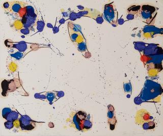 Appraisal: SAM FRANCIS AMERICAN - For James T smonotype on paper