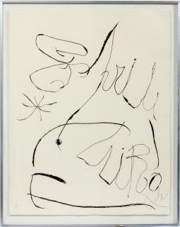 Appraisal: JOAN MIRO ETCHING JOAN MIRO SPANISH - ETCHING H W