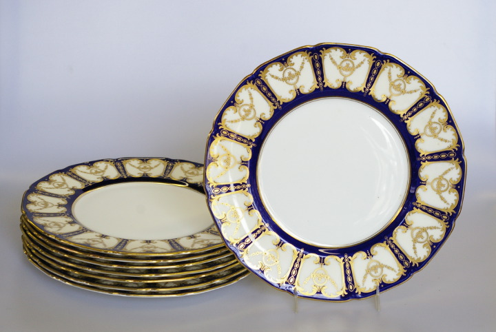 Appraisal: Set of Eight Royal Doulton Bone Porcelain Dinner Plates first