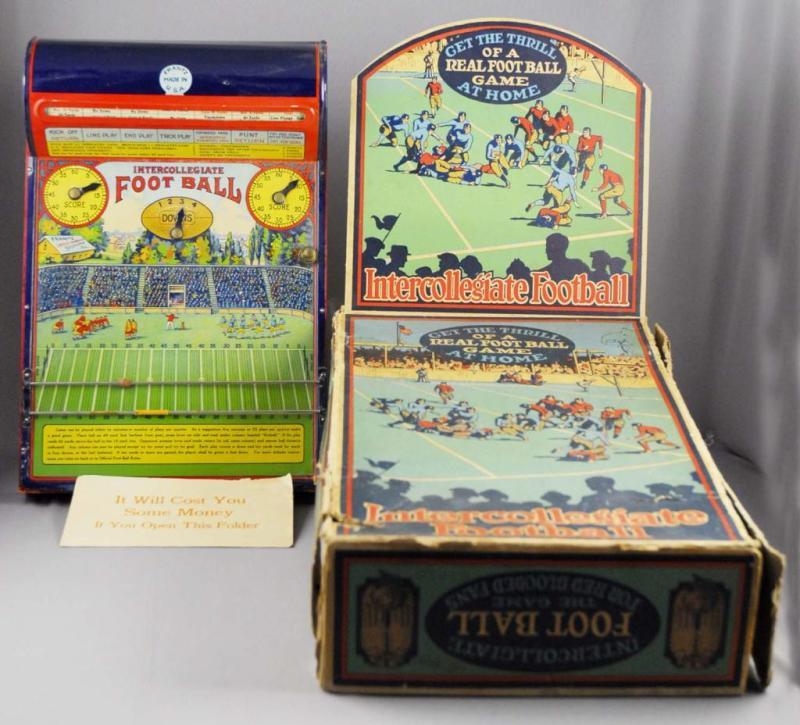 Appraisal: Tin Frantz Intercollegiate Football Game Description Includes original box with