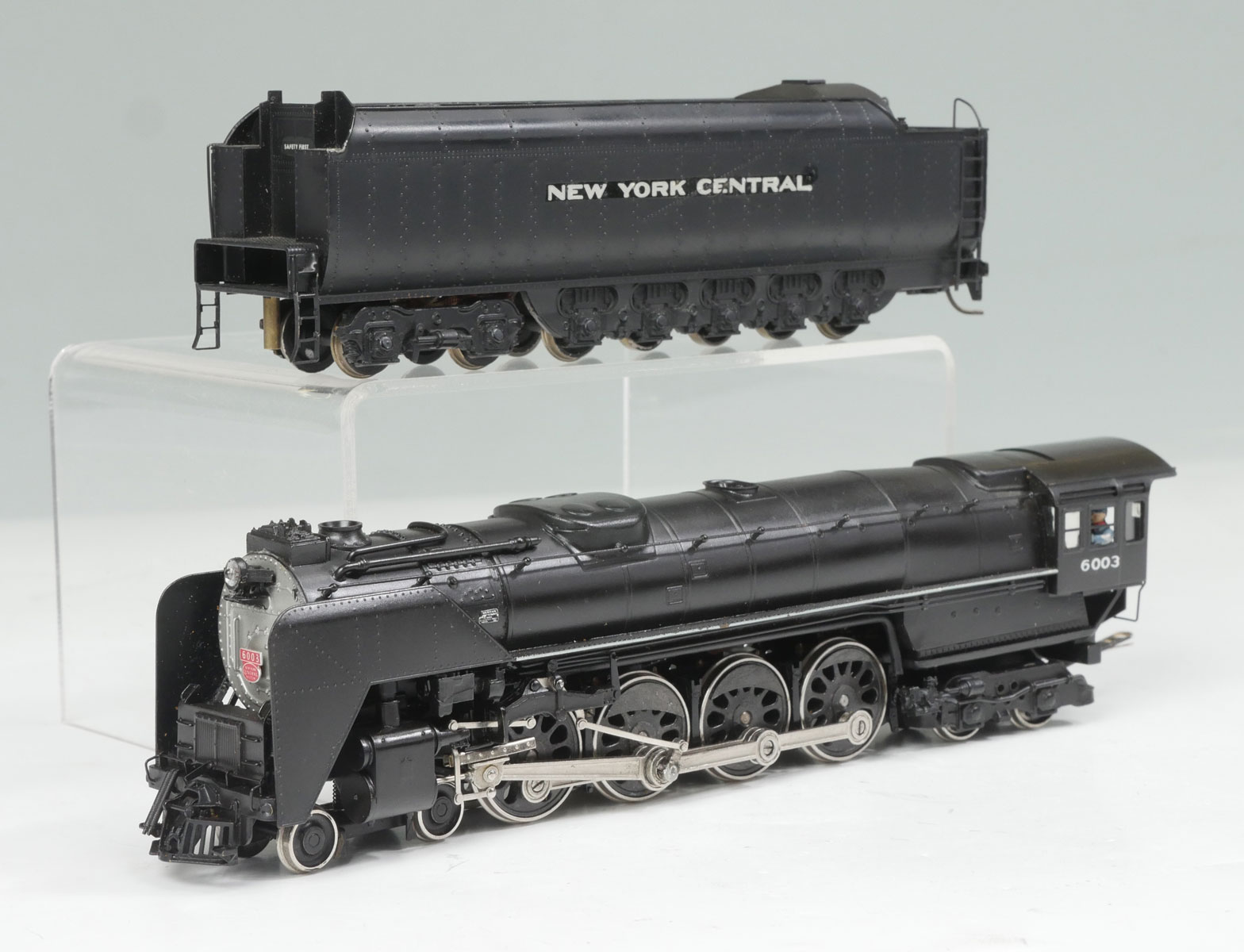 Appraisal: NICKEL PLATE KMT NEW YORK CENTRAL PAINTED BRASS ENGINE TENDER