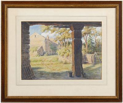 Appraisal: Alwyn H Holland watercolor Sheffield England born English country signed