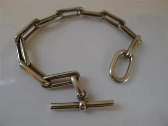 Appraisal: A STERLING SILVER BRACELET BY HERMES