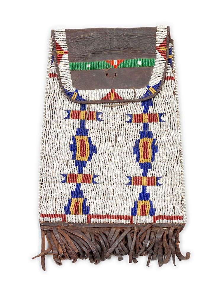 Appraisal: Arapaho Beaded Dispatch Case overall length x width inches Arapaho