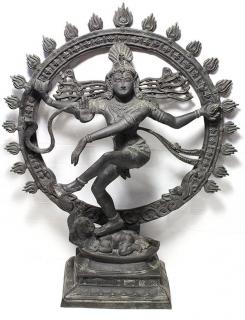 Appraisal: Indian Bronze Figure of Nataraja East Indian bronze sculpture of