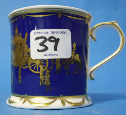 Appraisal: Royal Crown Derby Coronation Beaker th anniversary HM Queen Elizabeth