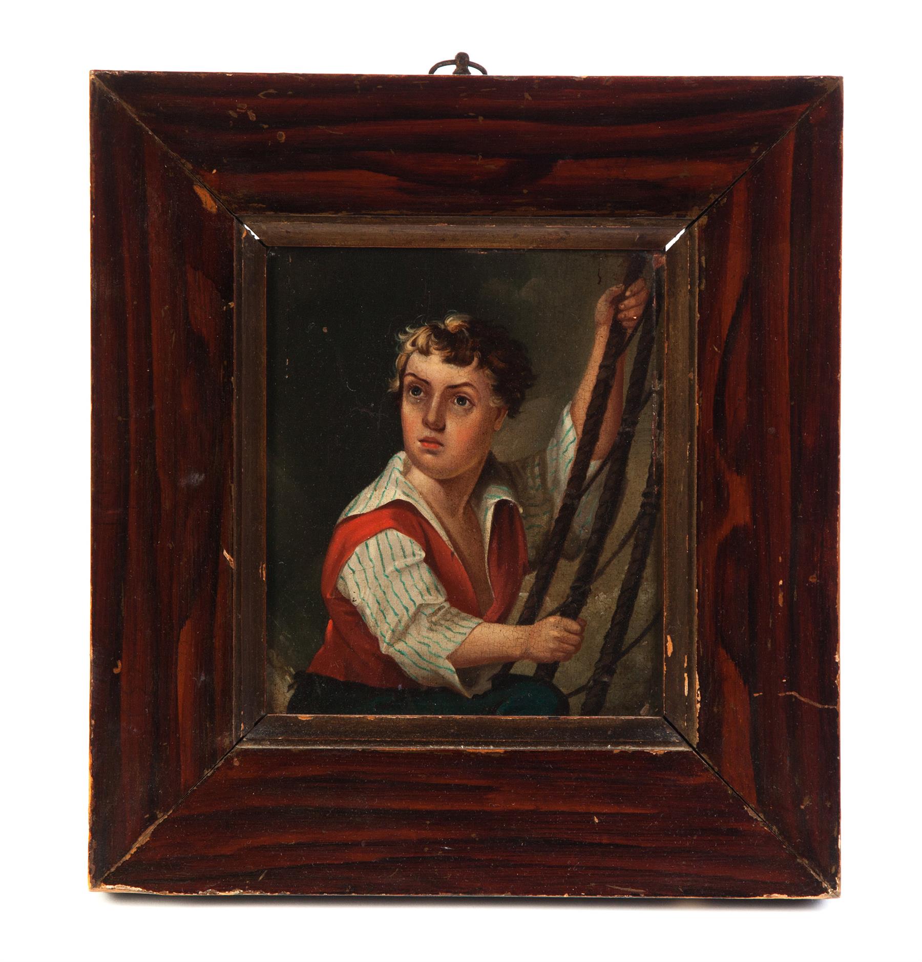 Appraisal: PORTRAIT OF A YOUNG SAILOR AMERICAN SCHOOL ND QUARTER- TH