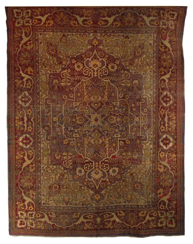 Appraisal: ORIENTAL RUG AMRITSAR ' x ' Gabled central medallion with