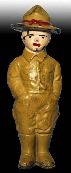 Appraisal: Cast Iron Dough Boy Still Bank Description Circa Manufactured by