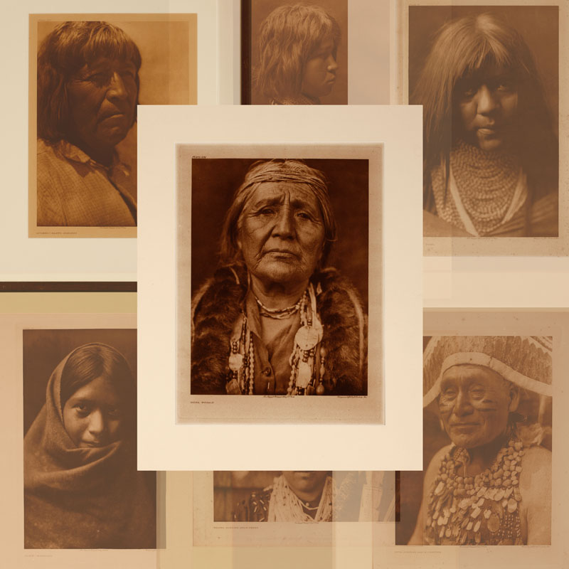 Appraisal: Ten Edward S Curtis Native American Photogravures Ten Edward S