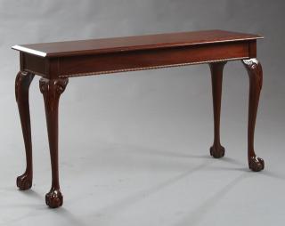 Appraisal: Chippendale Style Carved Mahogany Console Table Chippendale Style Carved Mahogany