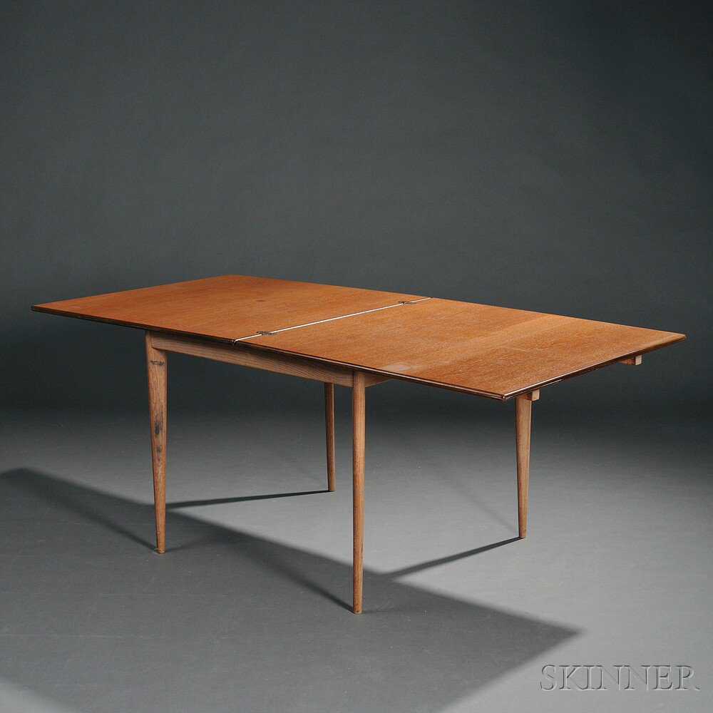 Appraisal: A B J O Carlssons Draw-leaf Dining Table Teak Sweden