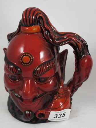 Appraisal: Royal Doulton Large Flambe Character Jug Aladdins Genie D Limited