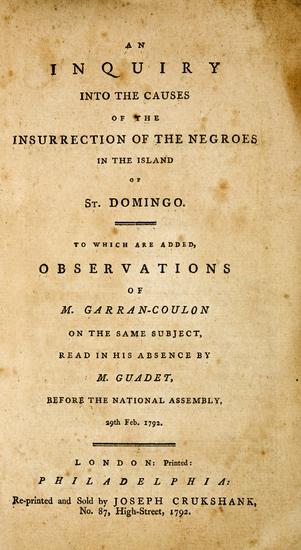 Appraisal: SLAVERY An Inquiry into the Causes of the Insurrection of