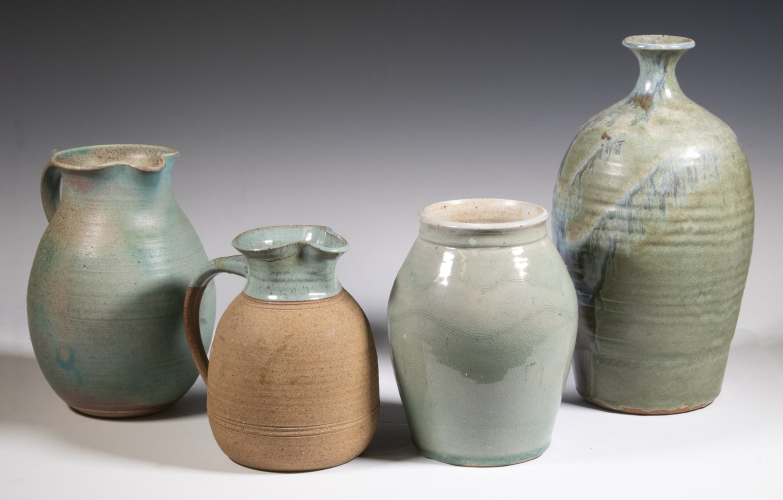 Appraisal: ART POTTERY VESSELS Group of Pieces of Artisan Crafted Mid-