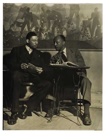 Appraisal: THEATRE Frederick O'Neal and Abram Hill seated in front of