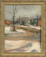 Appraisal: GARDINER SYMONS American - ESSEX JUNCTION Oil on Masonite shows