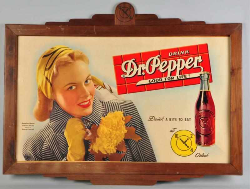 Appraisal: Lot of Large Dr Pepper Horizontal Posters Both are complete