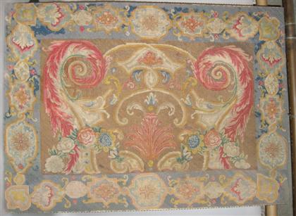 Appraisal: English needlework panel th th century The rectangular panel depicting