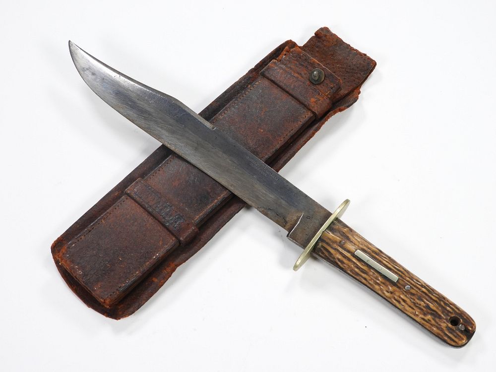 Appraisal: Slater Brothers Bowie Knife and Sheath England C s- s