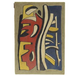 Appraisal: Manner of Fernand Leger painting Manner of Fernand Leger painting