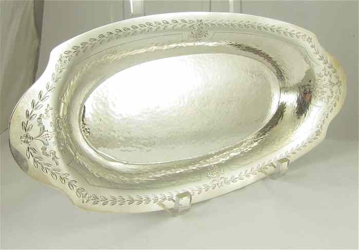 Appraisal: ALVIN MFG CO STERLING TRAY pattern J - oblong with