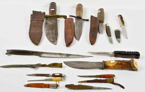 Appraisal: Fixed Blade Knives Lot of Thirteen Lot includes thirteen various