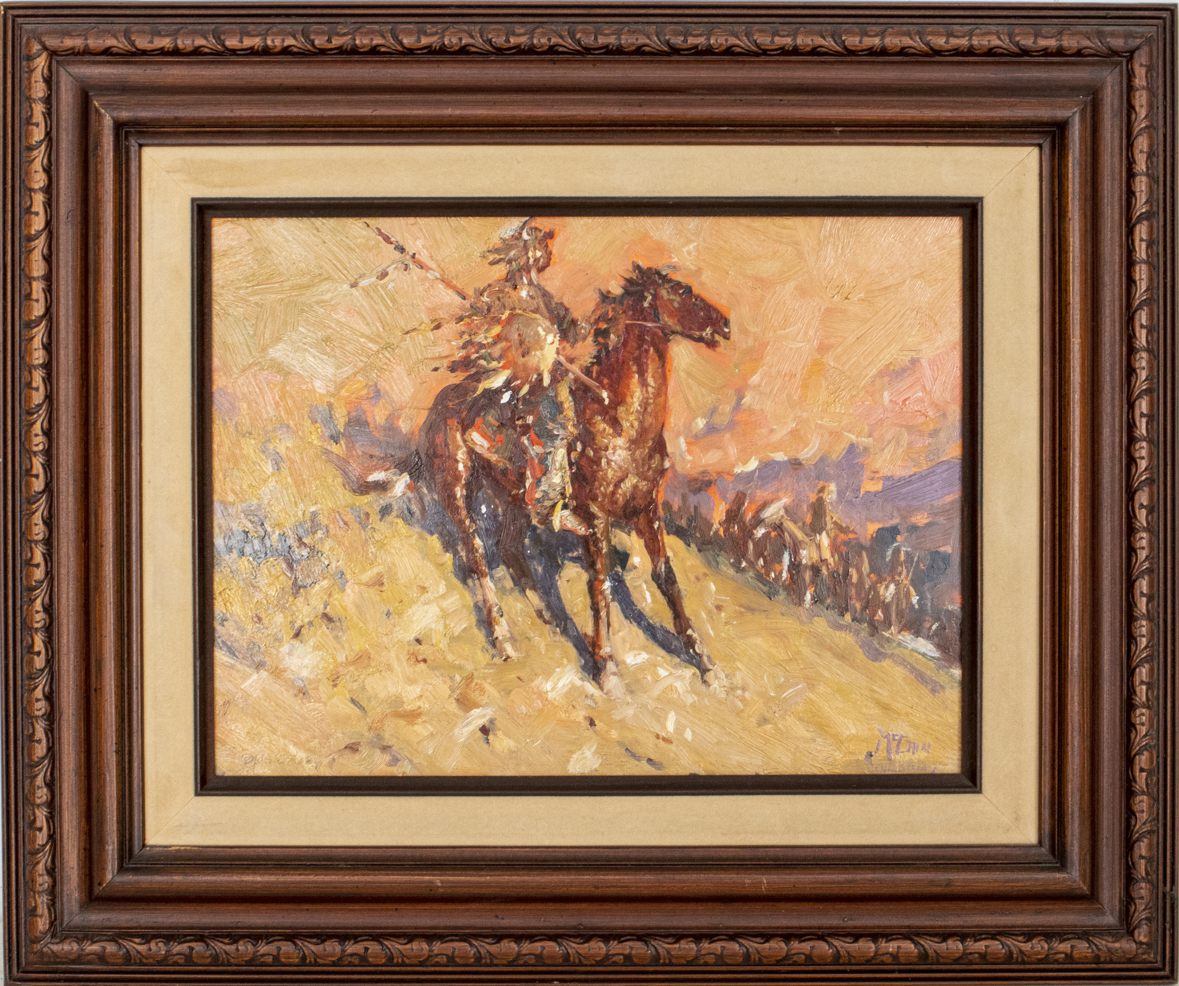 Appraisal: BUCK MCCAIN WESTERN OIL ON BOARD Buck McCain American b