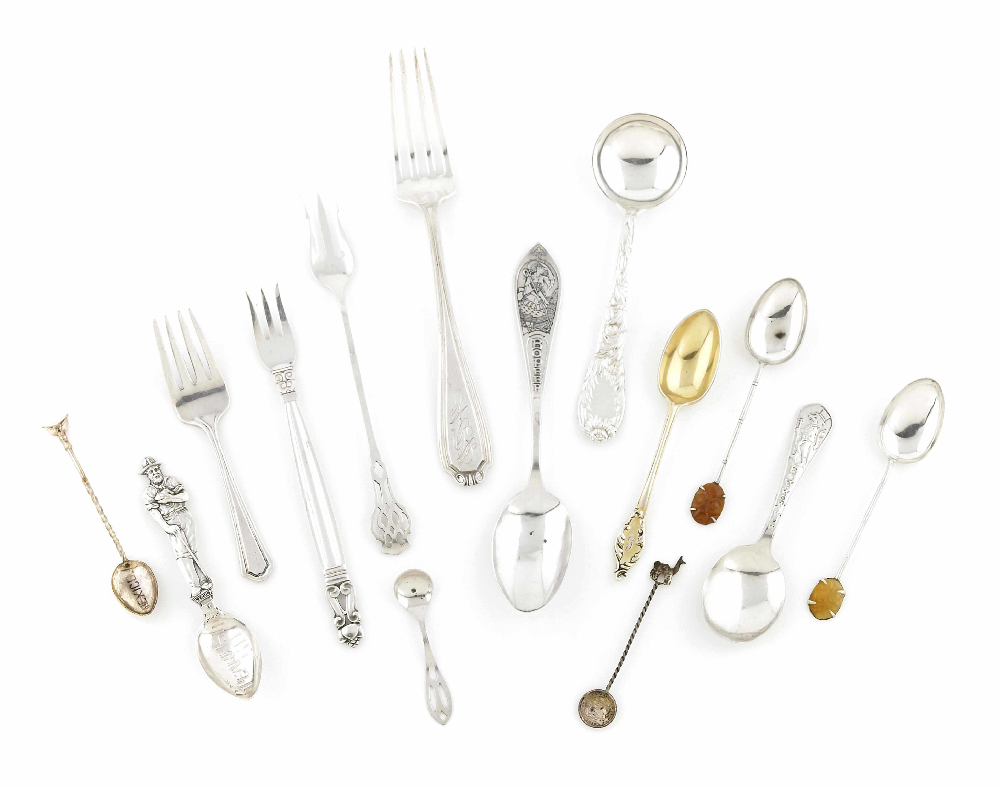 Appraisal: An assembled group of sterling silver flatware th - th