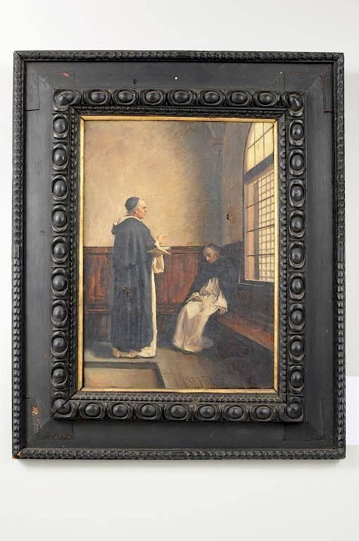 Appraisal: Horace DuChene DeVere Monks In An Interior O C Horace