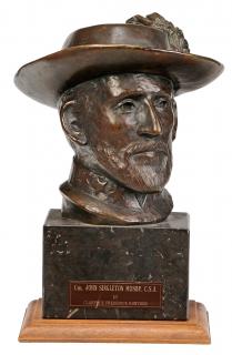 Appraisal: Clarence Frederick Runtsch Virginia - Portrait bust of Col John