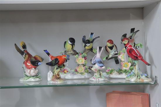 Appraisal: SIX ROYAL ADDERLEY BIRD FIGURINES All marked ''Adderley Bone China