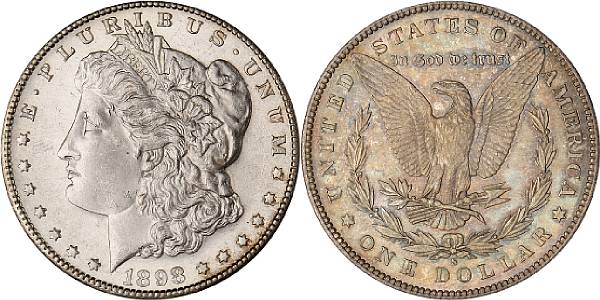 Appraisal: -S Virtually as struck semi-prooflike Obverse is bright and fully