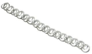 Appraisal: Cantamessa Swirl Design Diamond Bracelet Karat Cantamessa Swirl Design Diamond