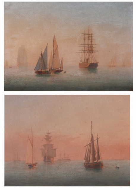 Appraisal: WILLIAM FREDERICK SETTLE - Three masted vessels and other shipping