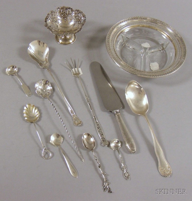 Appraisal: Ten Pieces of Silver Flatware with Two Silver Dishes Gorham